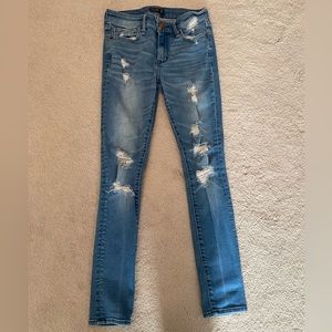 Abercrombie Harper Super Skinny ripped jeans